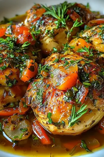 Savory Slow-Cooked Herb-Infused Crockpot Chicken