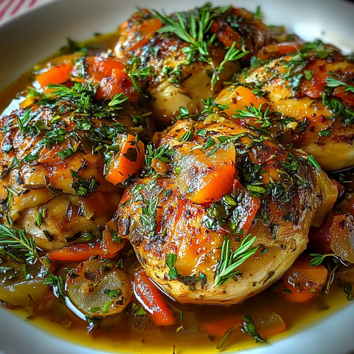 Savory Slow-Cooked Herb-Infused Crockpot Chicken