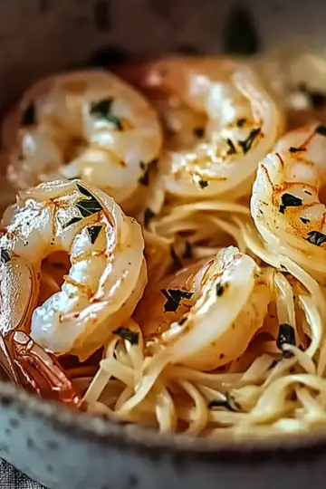 Shrimp Orzo In Lemon Garlic Sauce