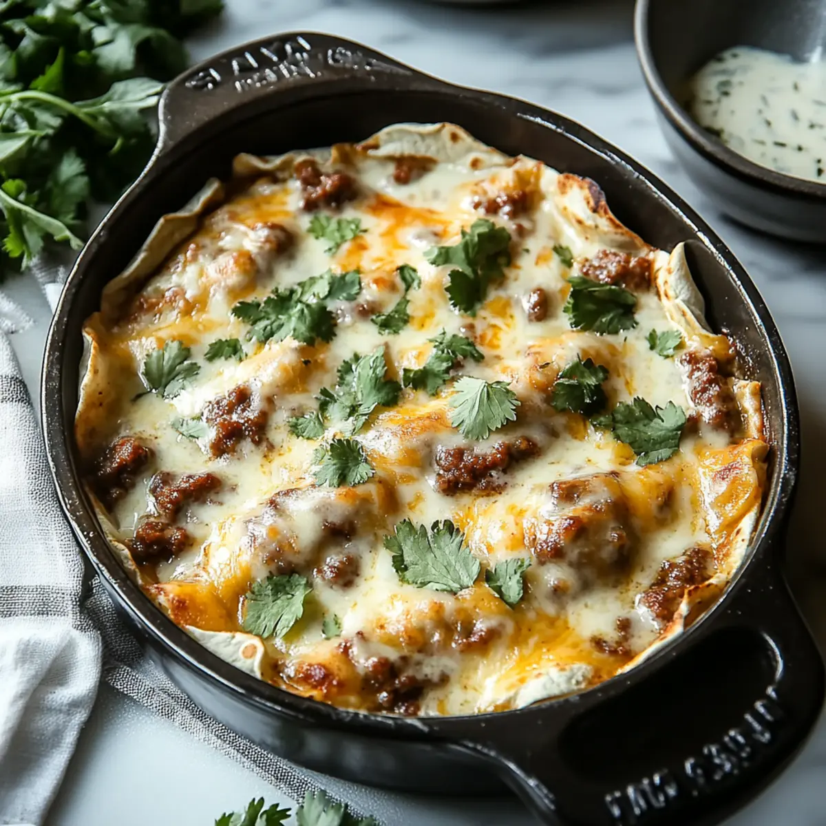 Southern Breakfast Enchiladas with Sausage Gravy
