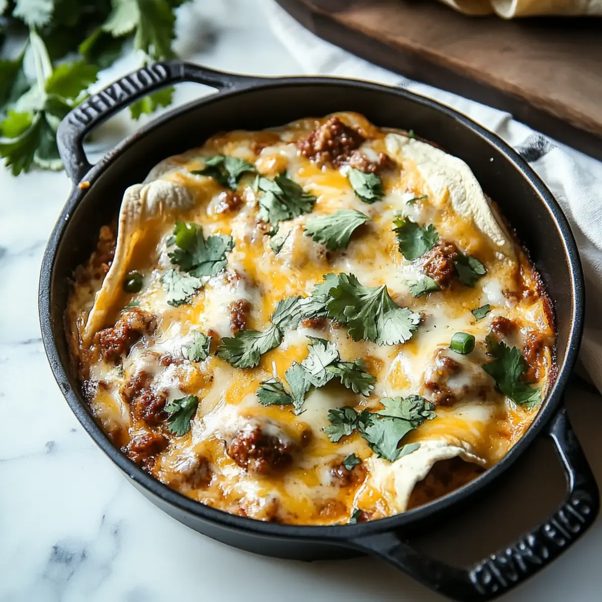 Southern Breakfast Enchiladas with Sausage Gravy