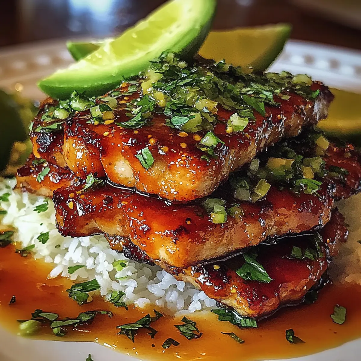 Tangy Honey Lime Chicken Stack