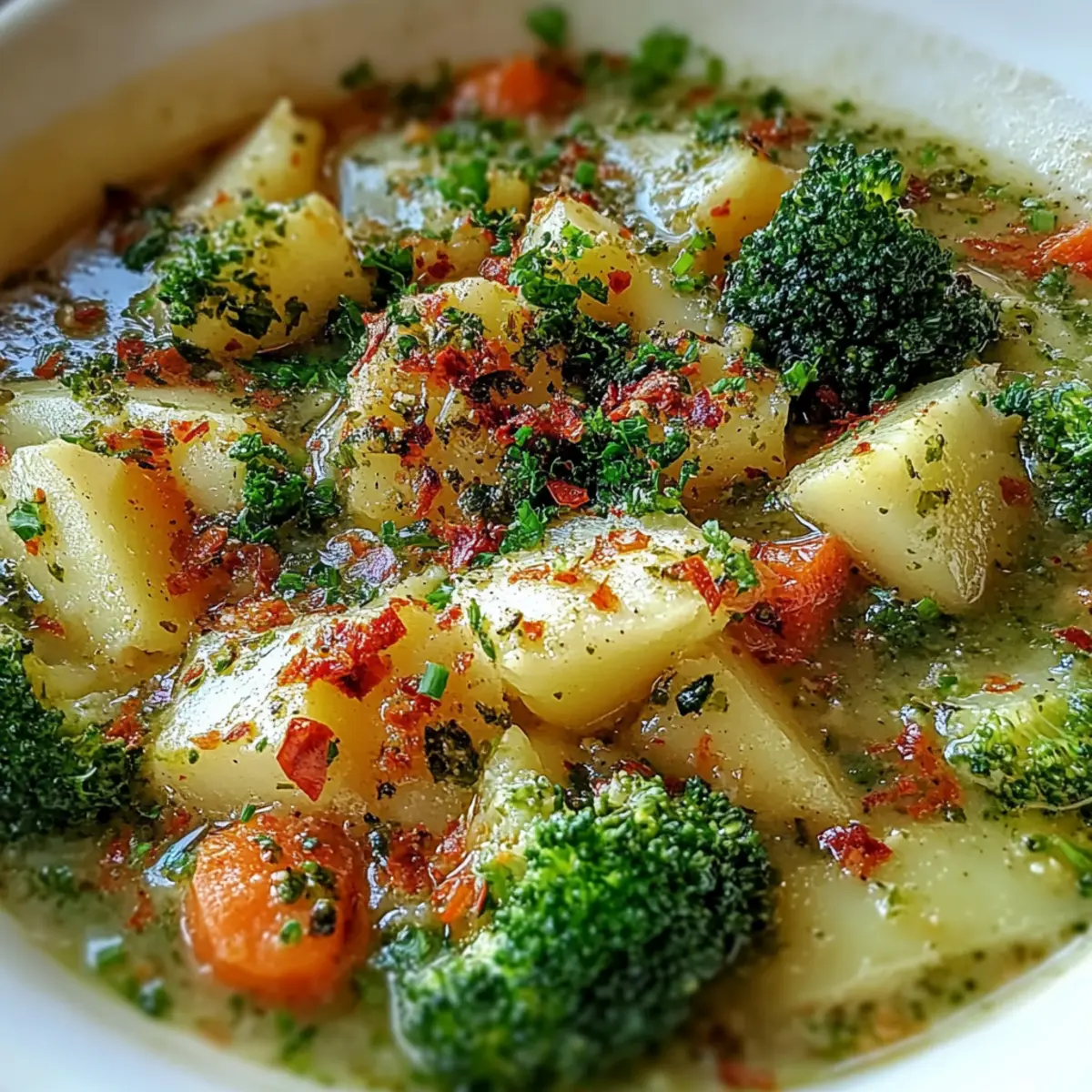 Traditional Italian Broccoli Soup