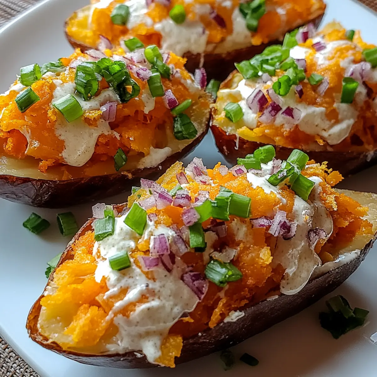 Twice Baked Sweet Potatoes
