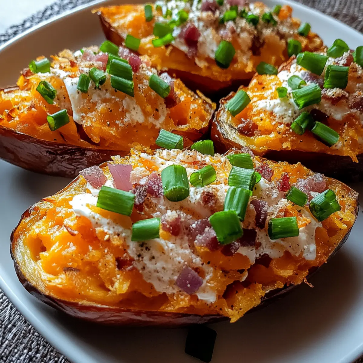 Twice Baked Sweet Potatoes