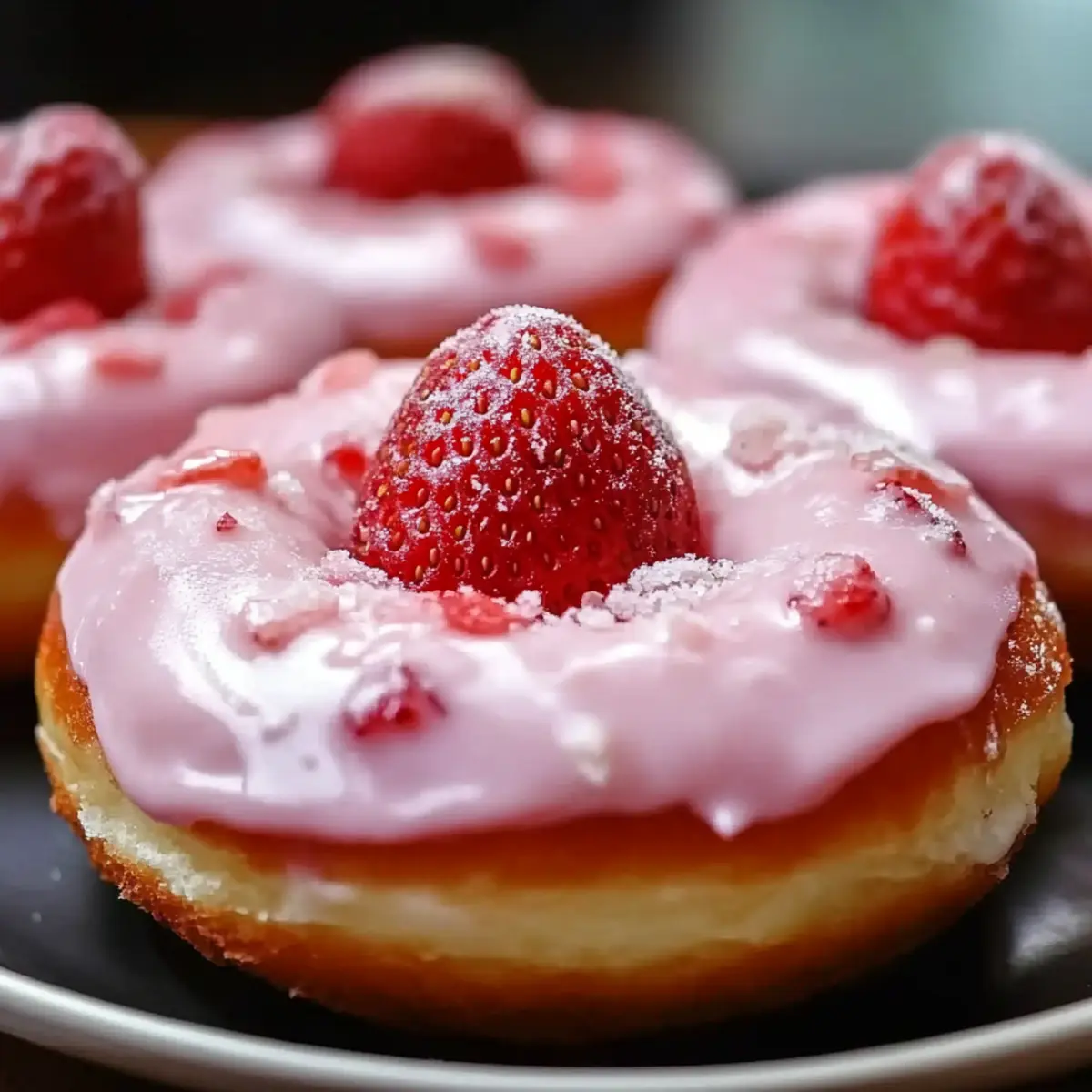 Valentine's Day Strawberry Donuts
