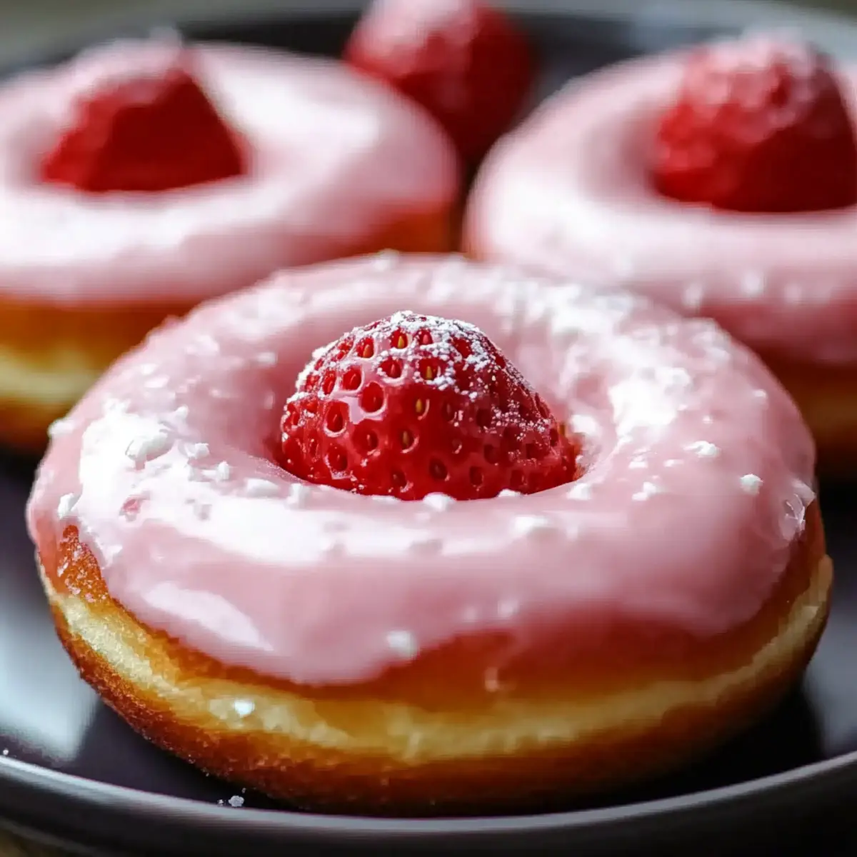 Valentine's Day Strawberry Donuts