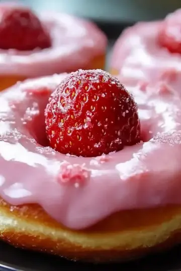 Valentine's Day Strawberry Donuts