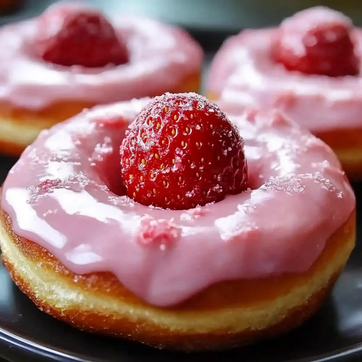 Valentine's Day Strawberry Donuts