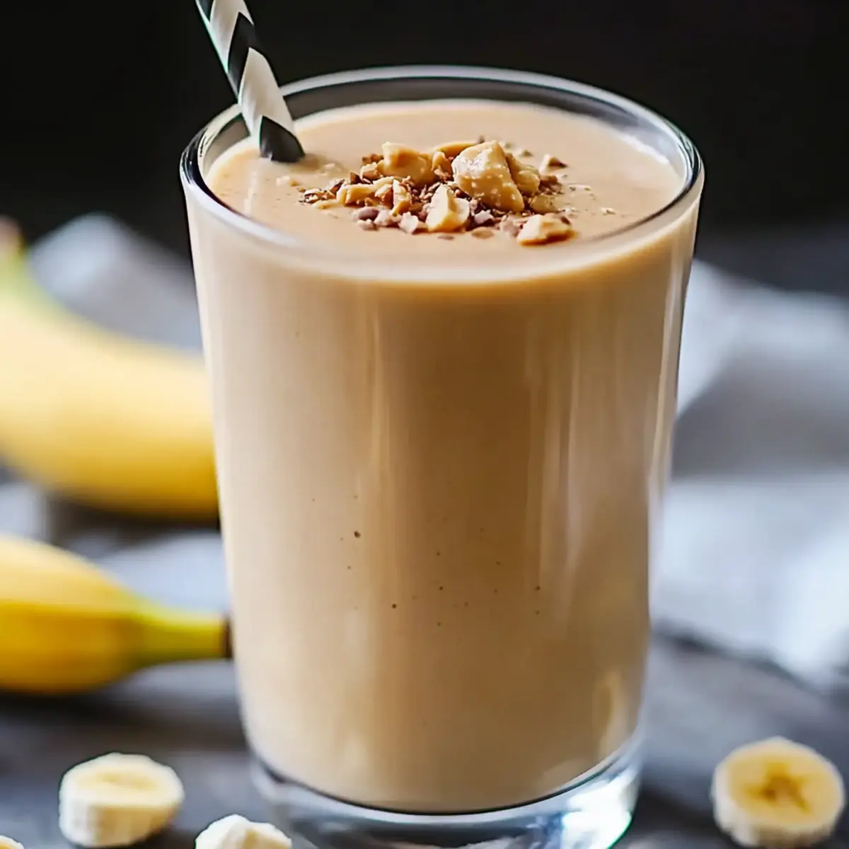 3-Ingredient Peanut Butter Banana Smoothie