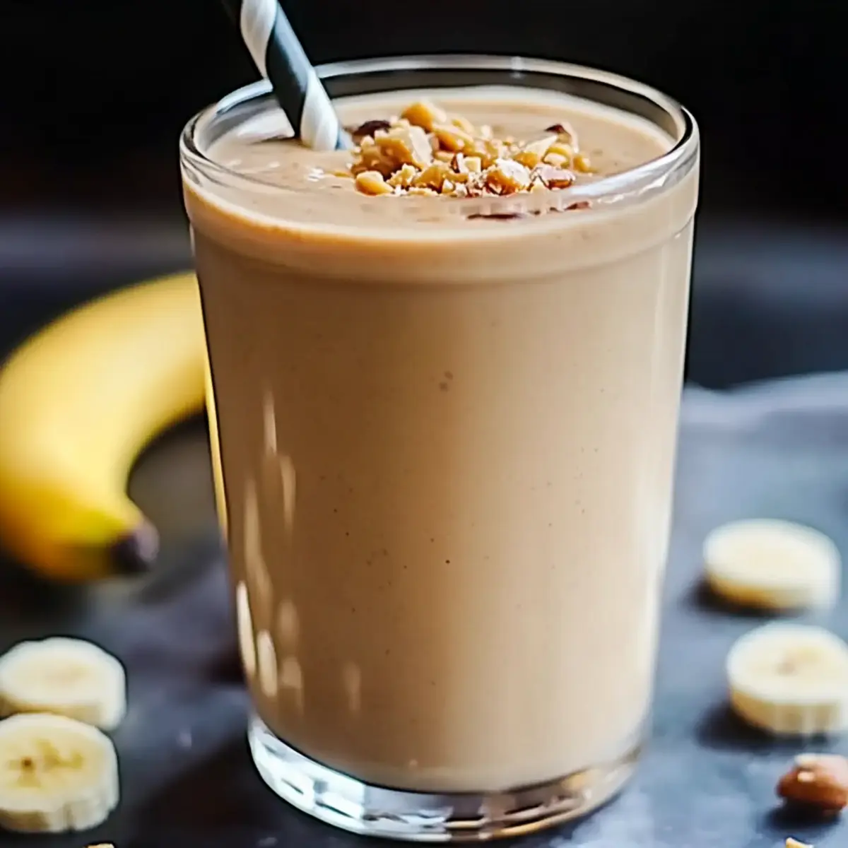 3-Ingredient Peanut Butter Banana Smoothie