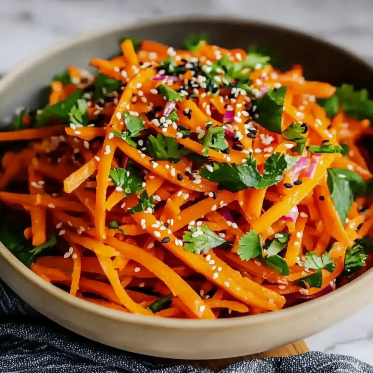 Asian Raw Carrot Salad