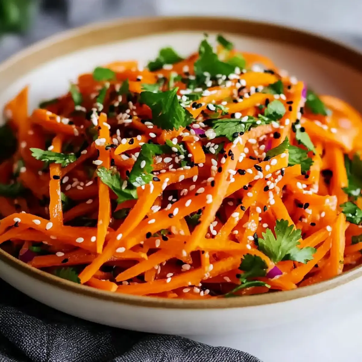 Asian Raw Carrot Salad
