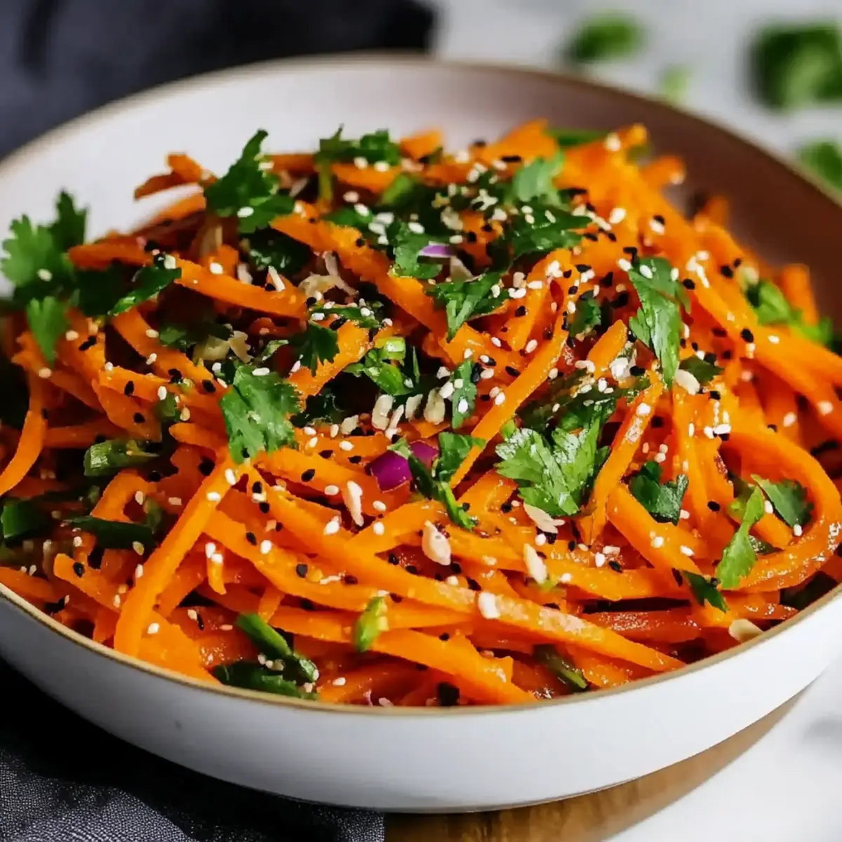 Asian Raw Carrot Salad