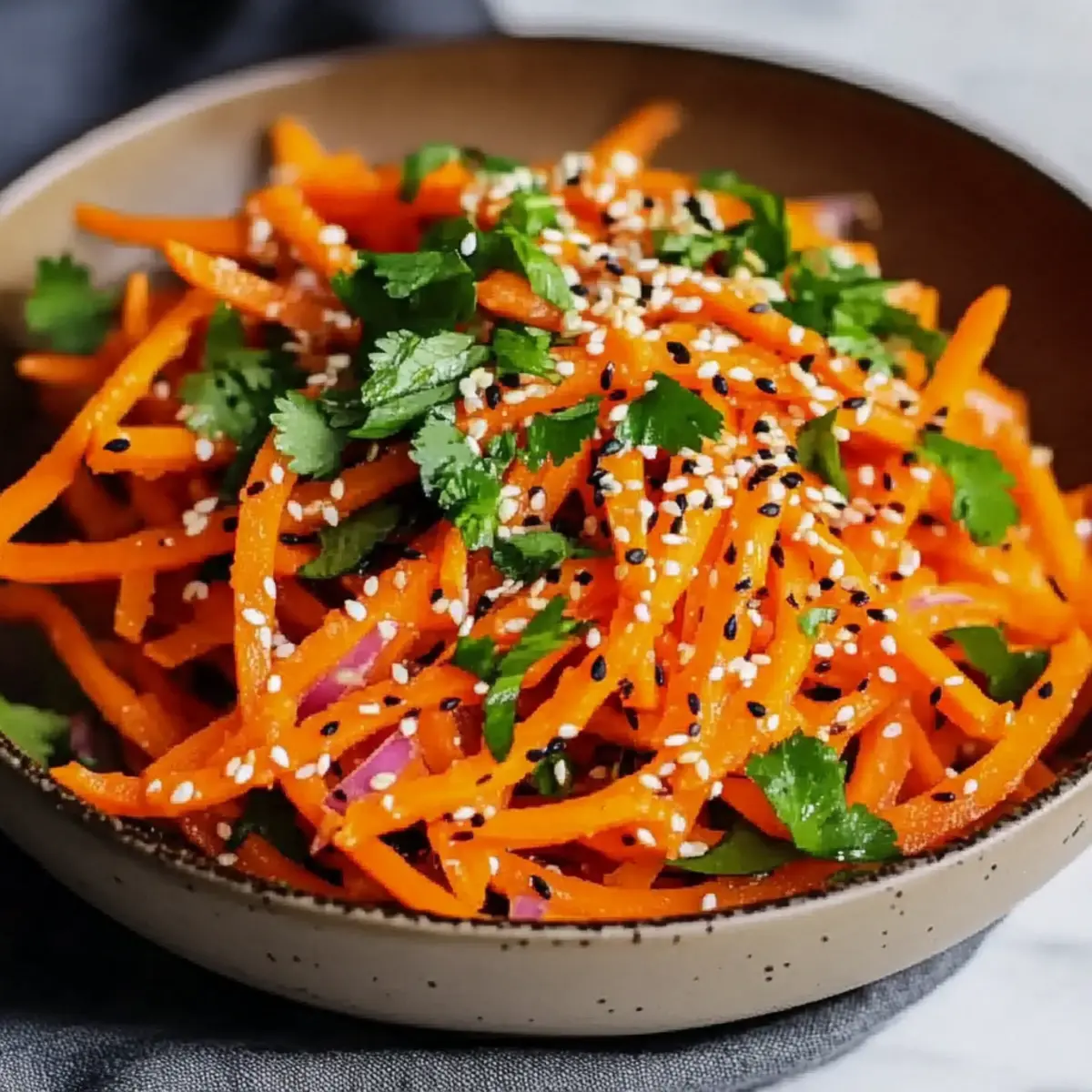 Asian Raw Carrot Salad
