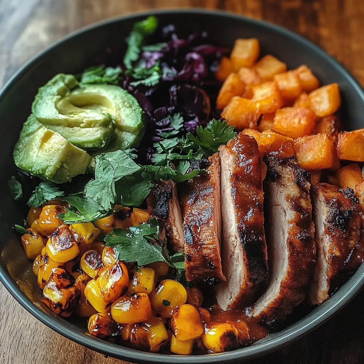 BBQ Chicken Sweet Potato Bowl