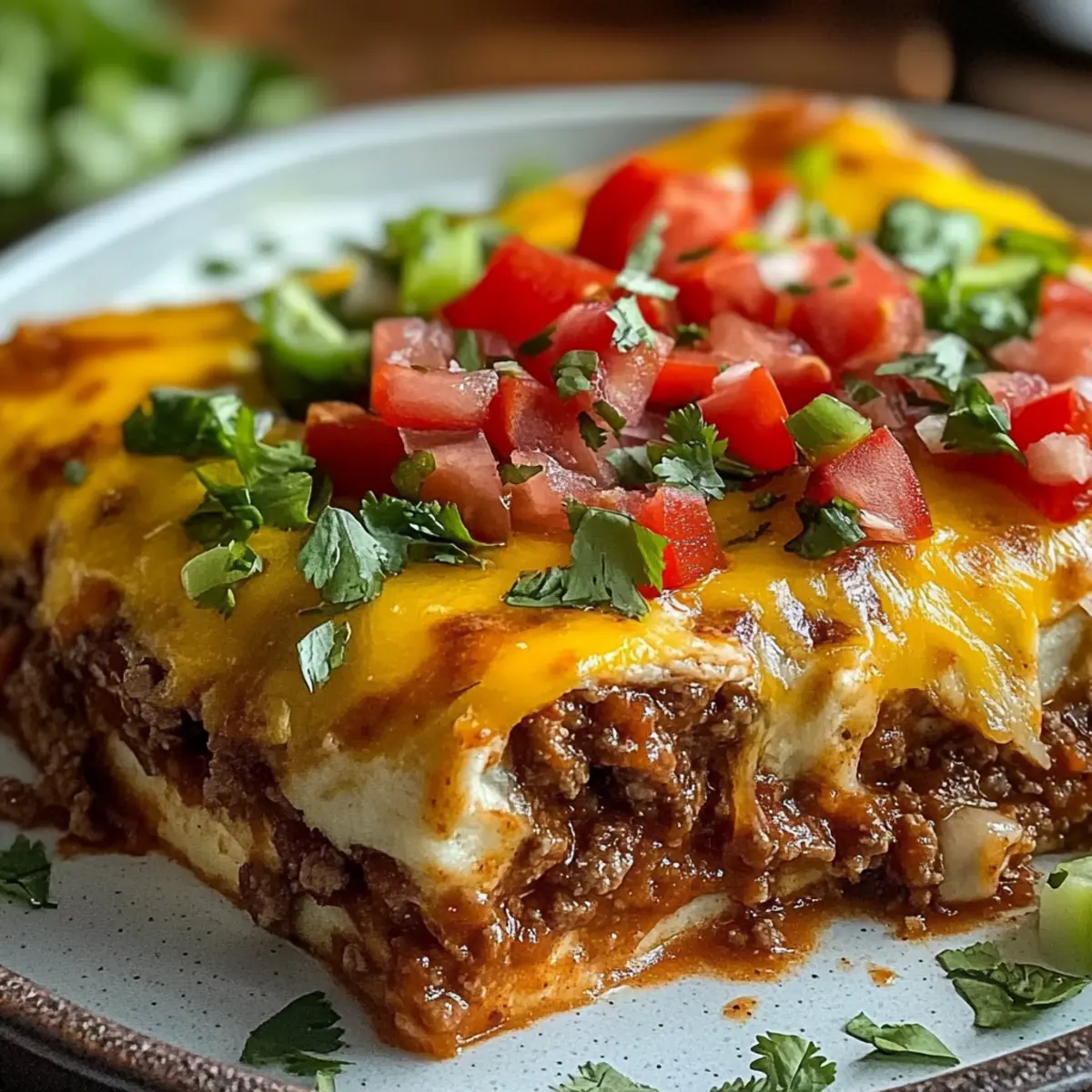 Beef Enchilada Casserole