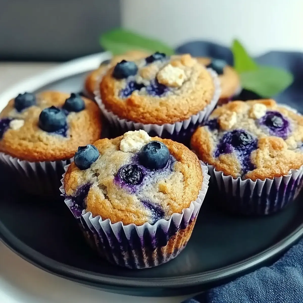 Blueberry Cottage Cheese Muffins