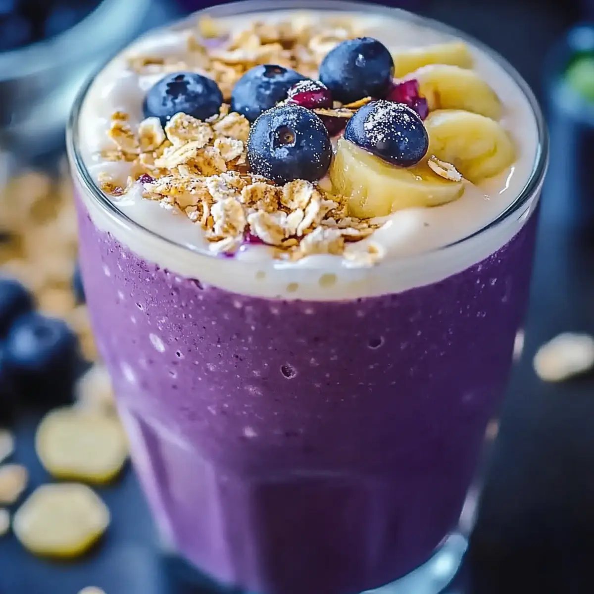 Blueberry Oatmeal Smoothie