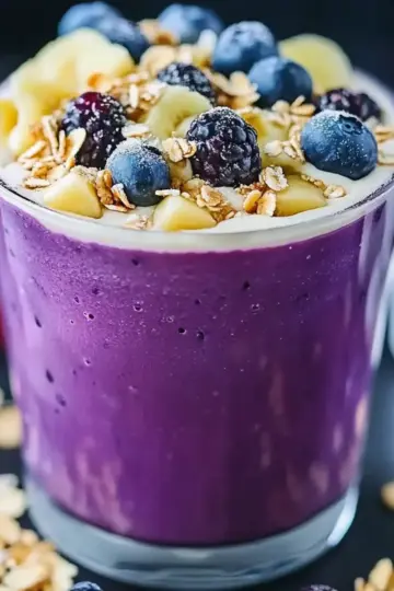 Blueberry Oatmeal Smoothie