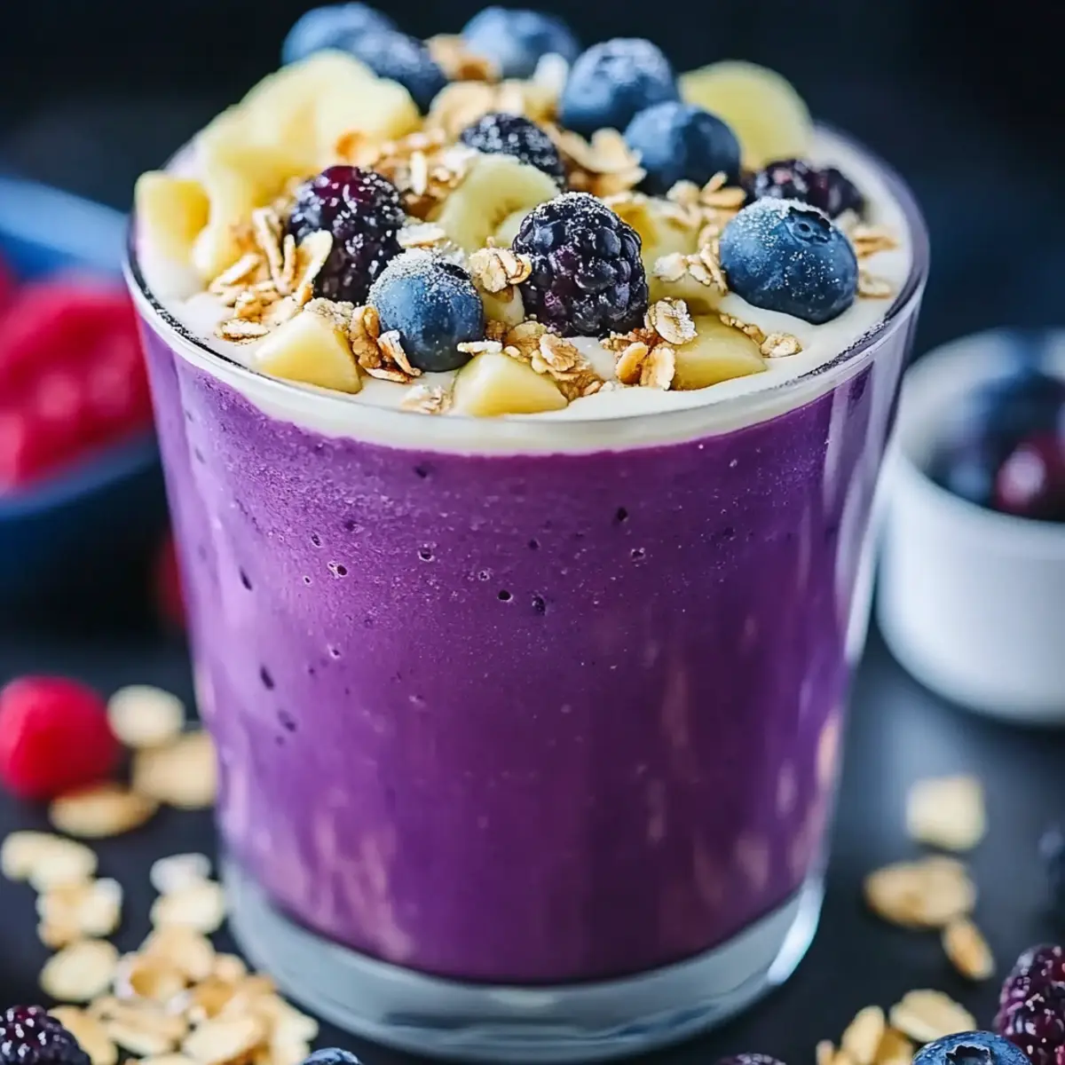 Blueberry Oatmeal Smoothie