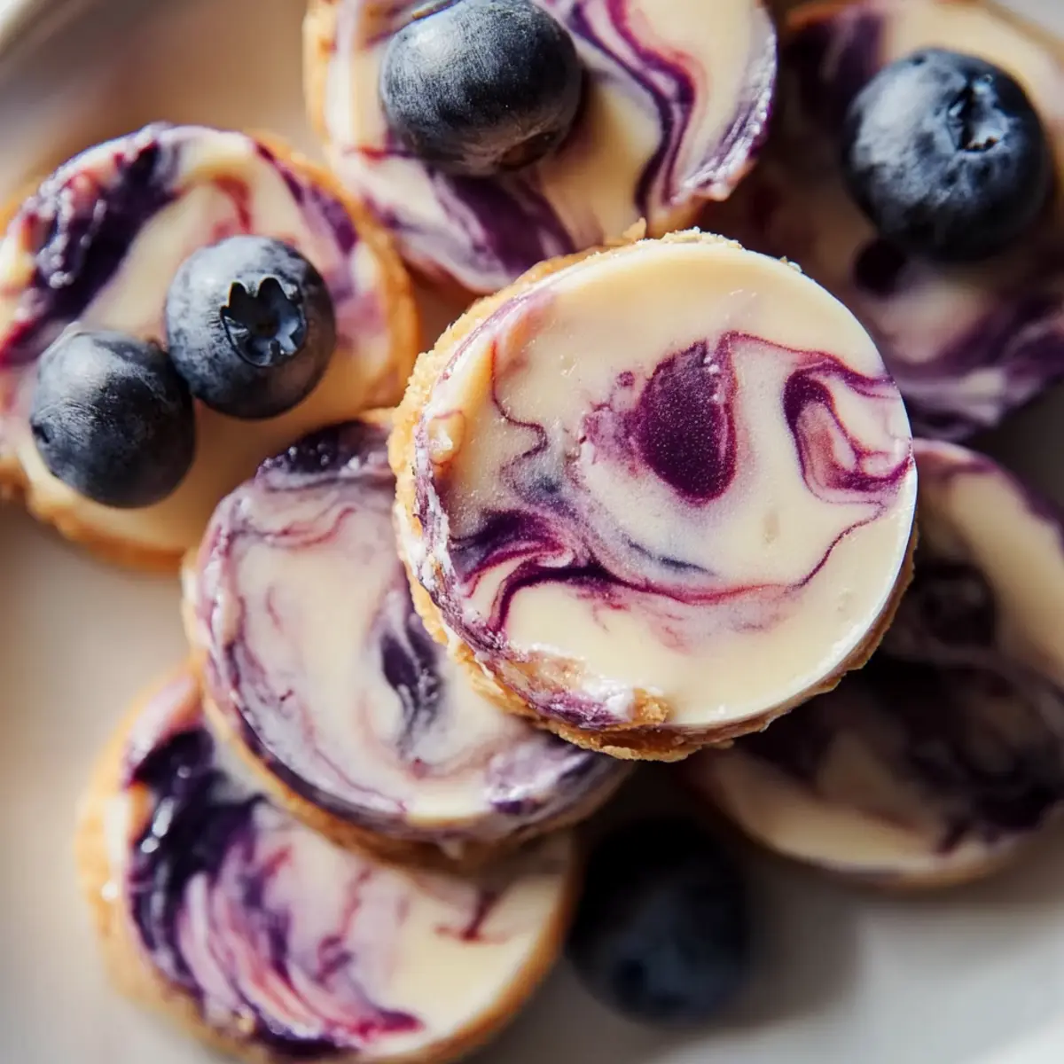 Blueberry Swirl Yogurt Bites