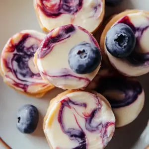 Blueberry Swirl Yogurt Bites