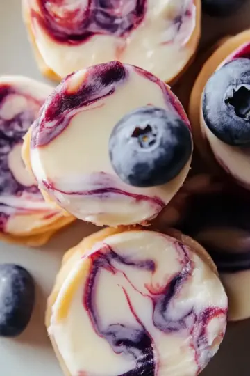 Blueberry Swirl Yogurt Bites