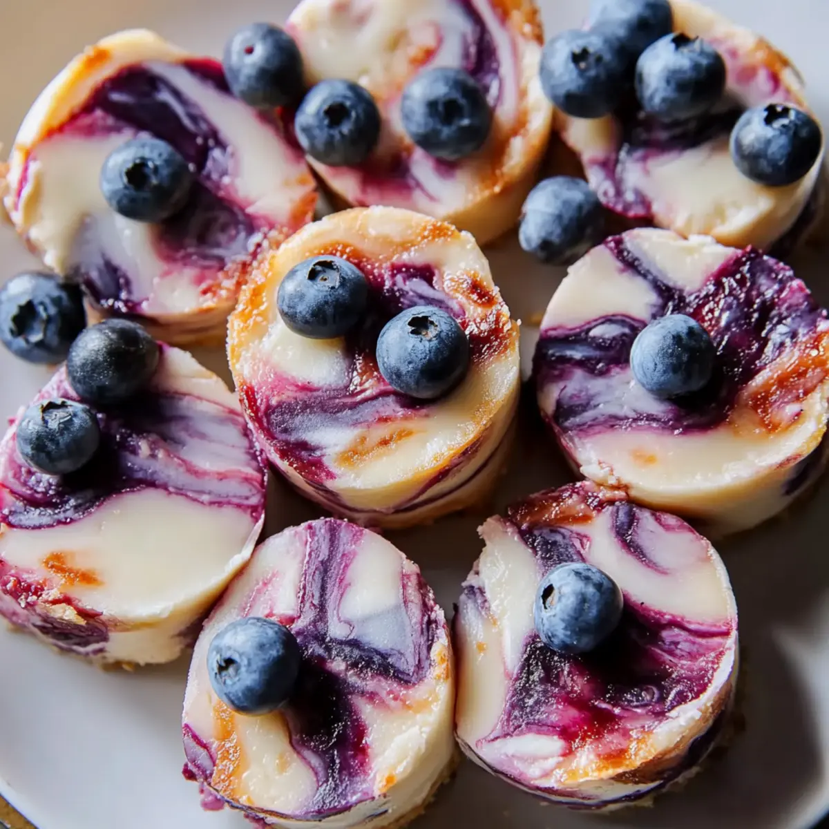 Blueberry Swirl Yogurt Bites