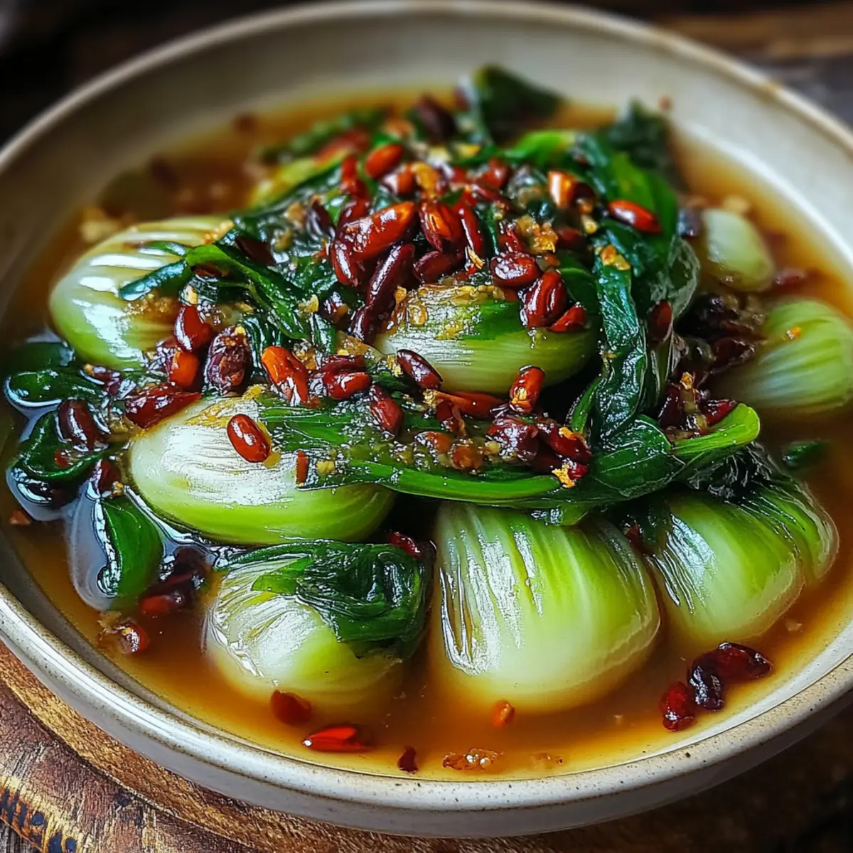 Bok Choy Soup With Garlic And Ginger
