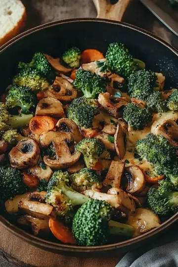 Broccoli and Mushroom Stir Fry