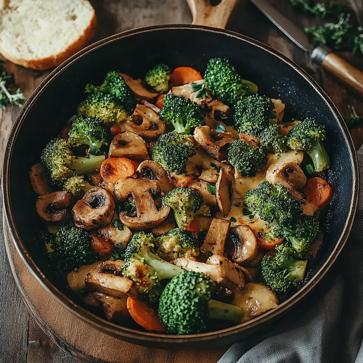 Broccoli and Mushroom Stir Fry