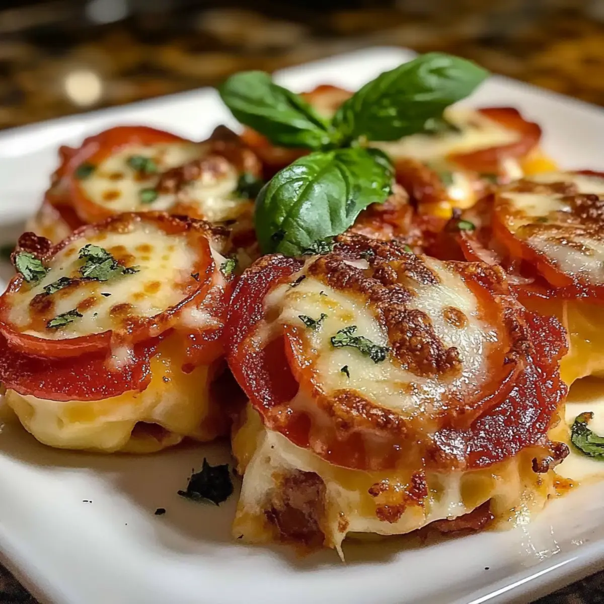 Cheesy Baked Italian Pizza Roses
