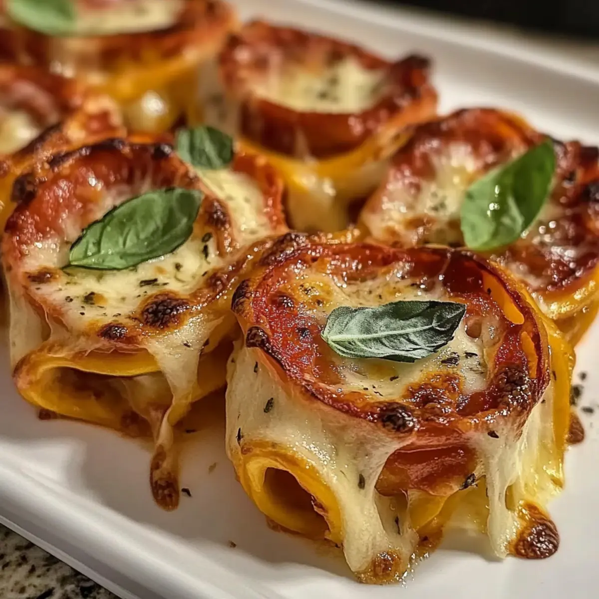 Cheesy Baked Italian Pizza Roses