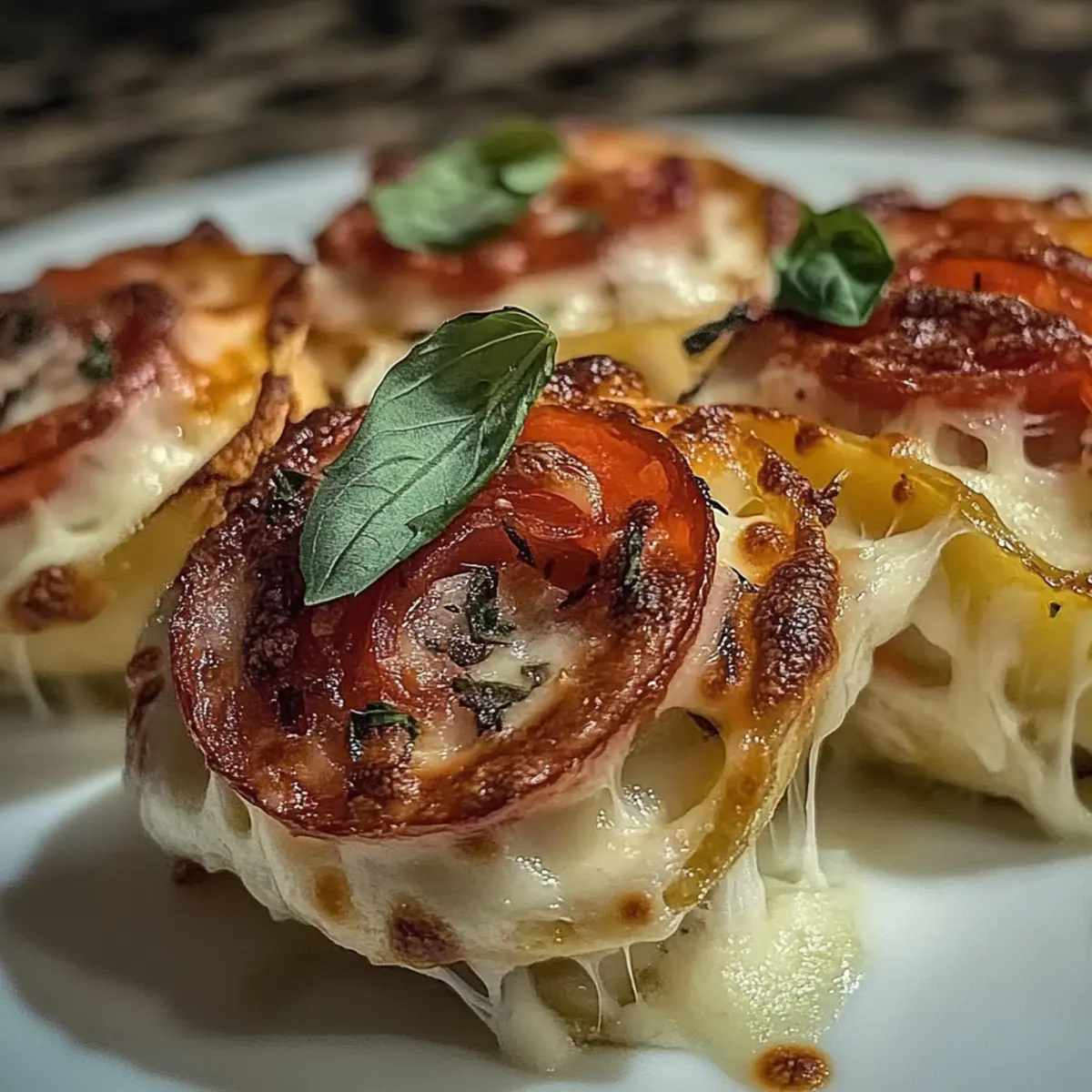 Cheesy Baked Italian Pizza Roses