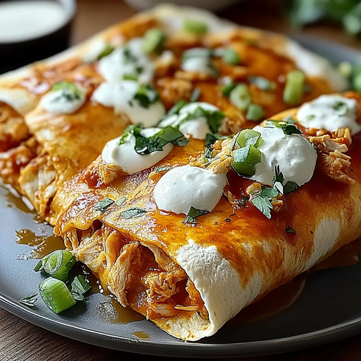 Cheesy Buffalo Chicken Burritos