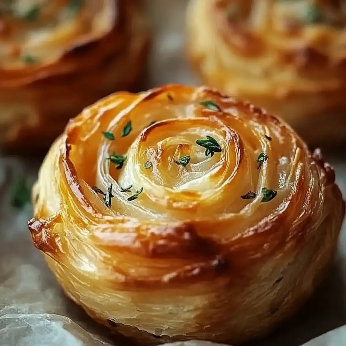 Cheesy Garlic Cruffins