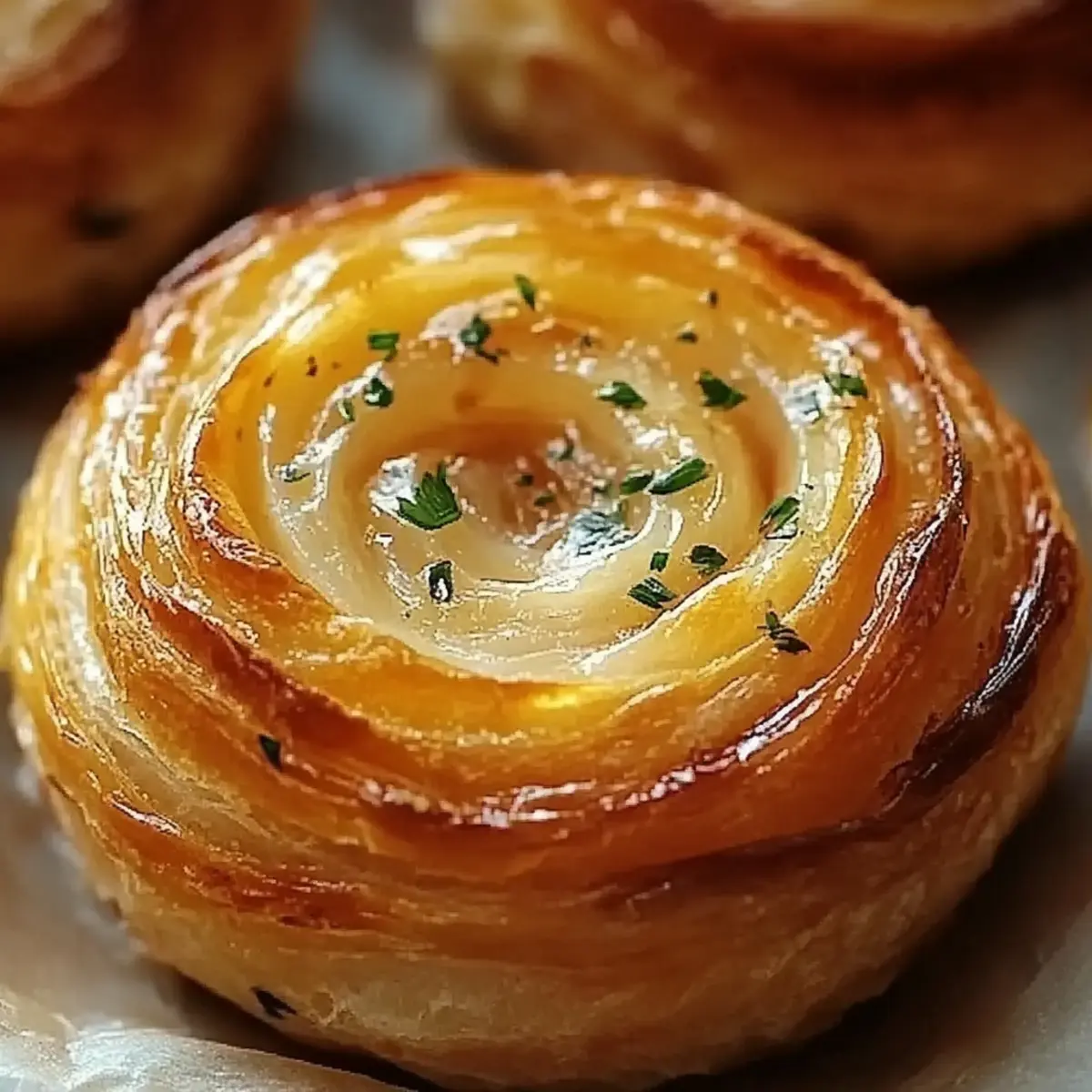 Cheesy Garlic Cruffins