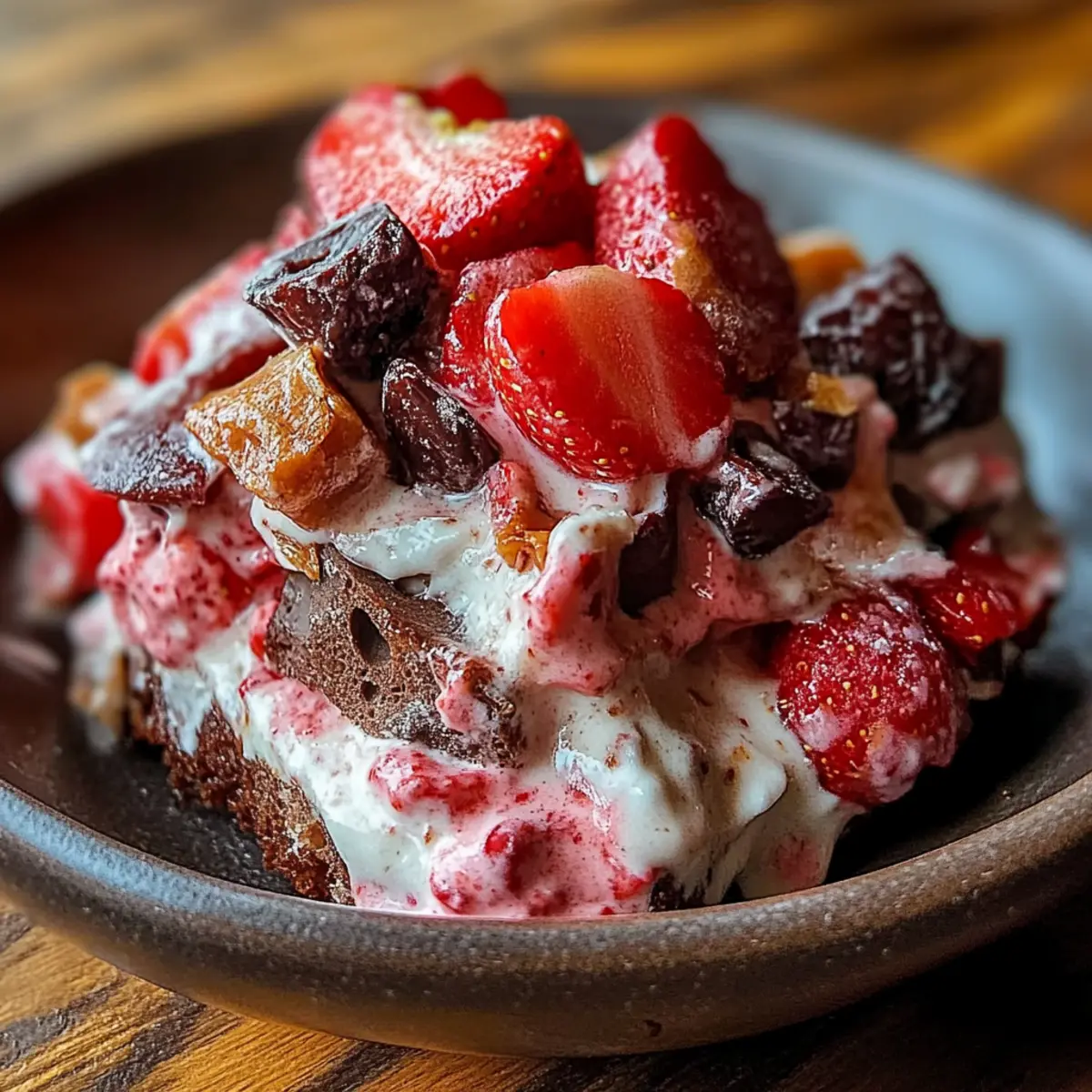 Chocolate Strawberry Greek Yogurt Clusters