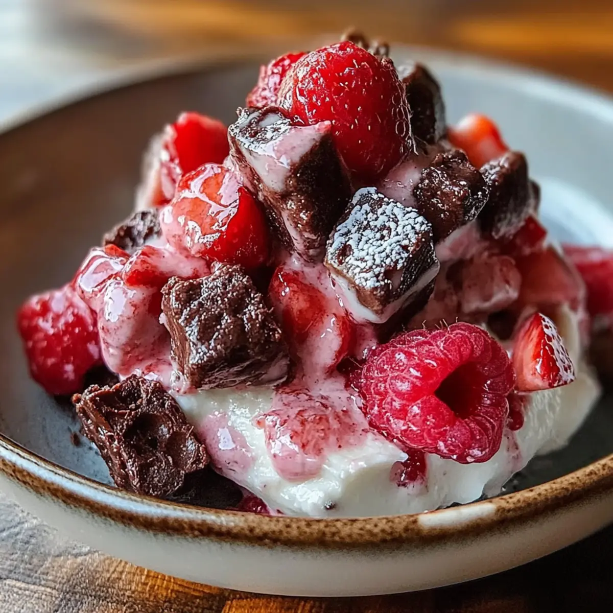 Chocolate Strawberry Greek Yogurt Clusters