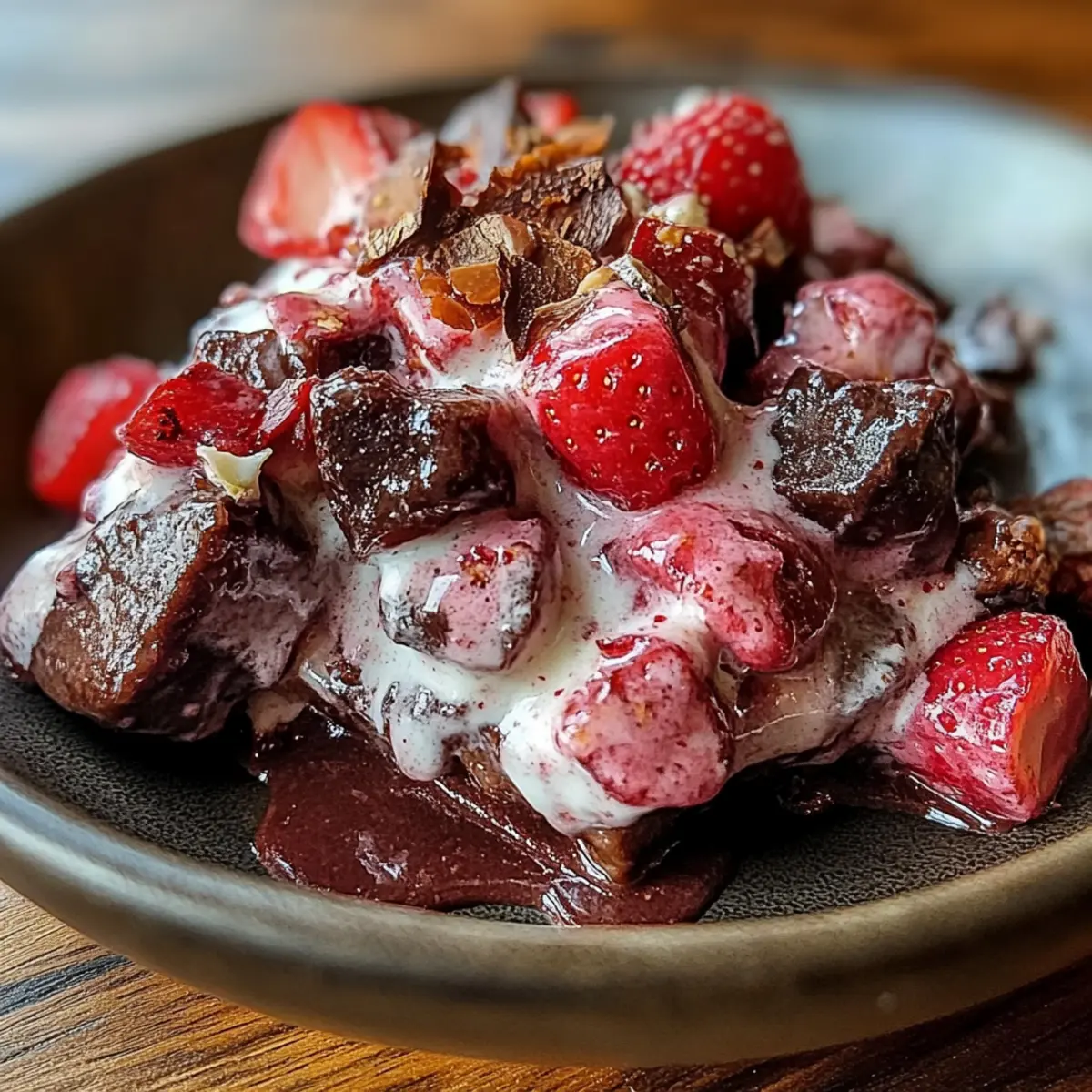 Chocolate Strawberry Greek Yogurt Clusters