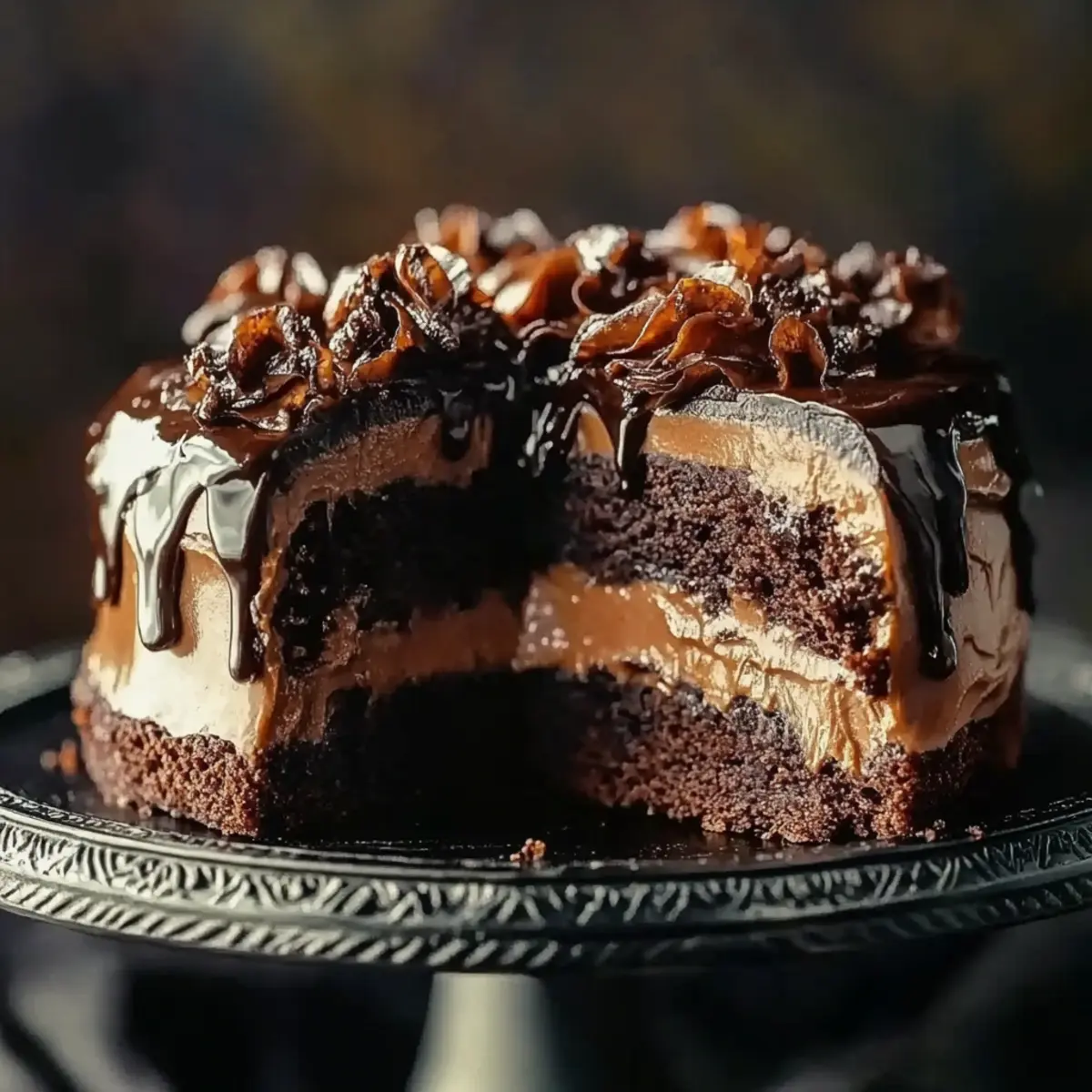 Chocolate Turtle Cake