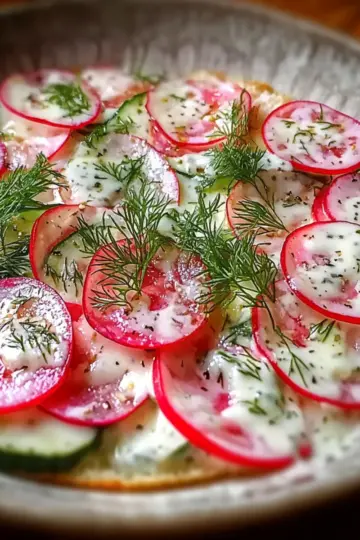 Creamy Cucumber Radish Salad