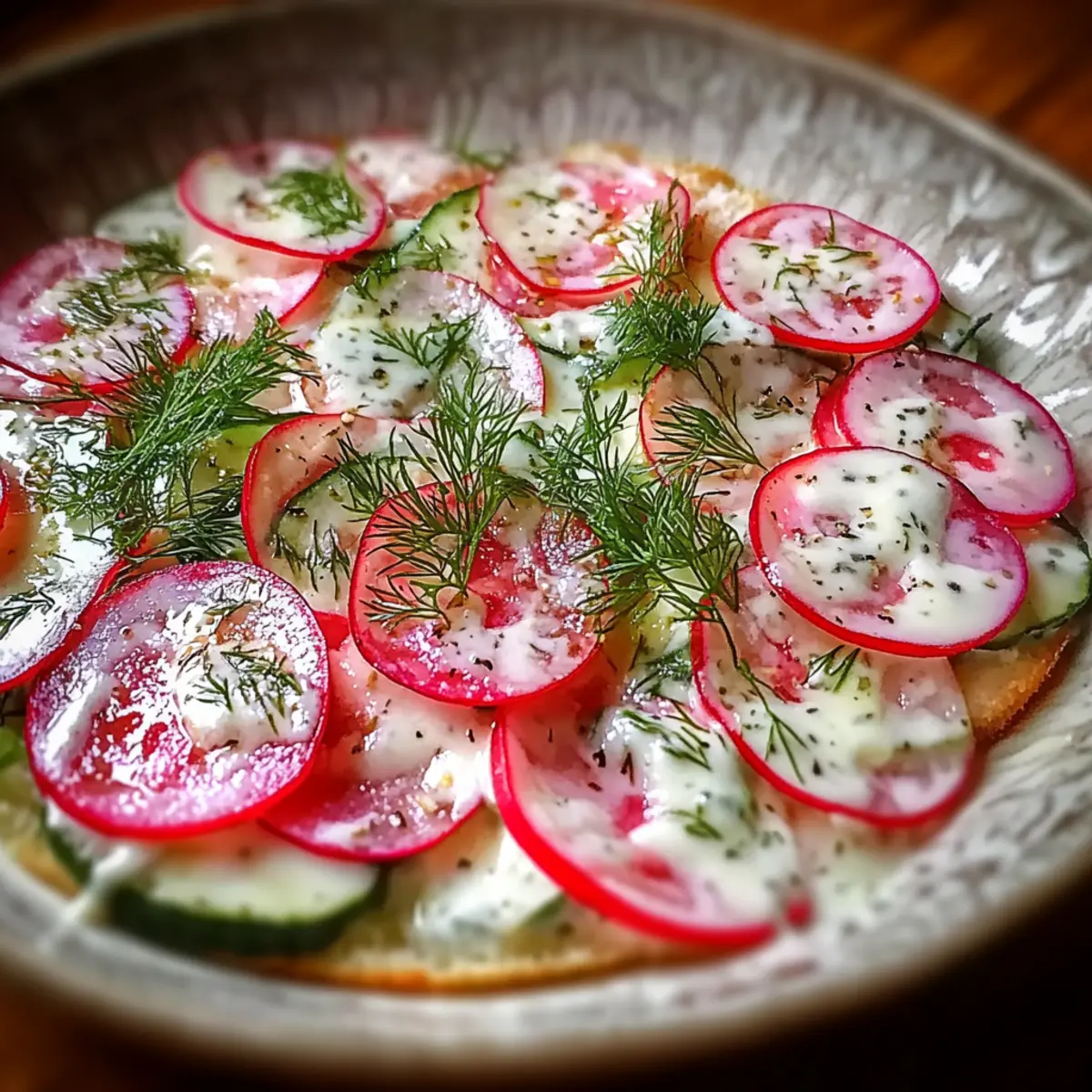 Creamy Cucumber Radish Salad