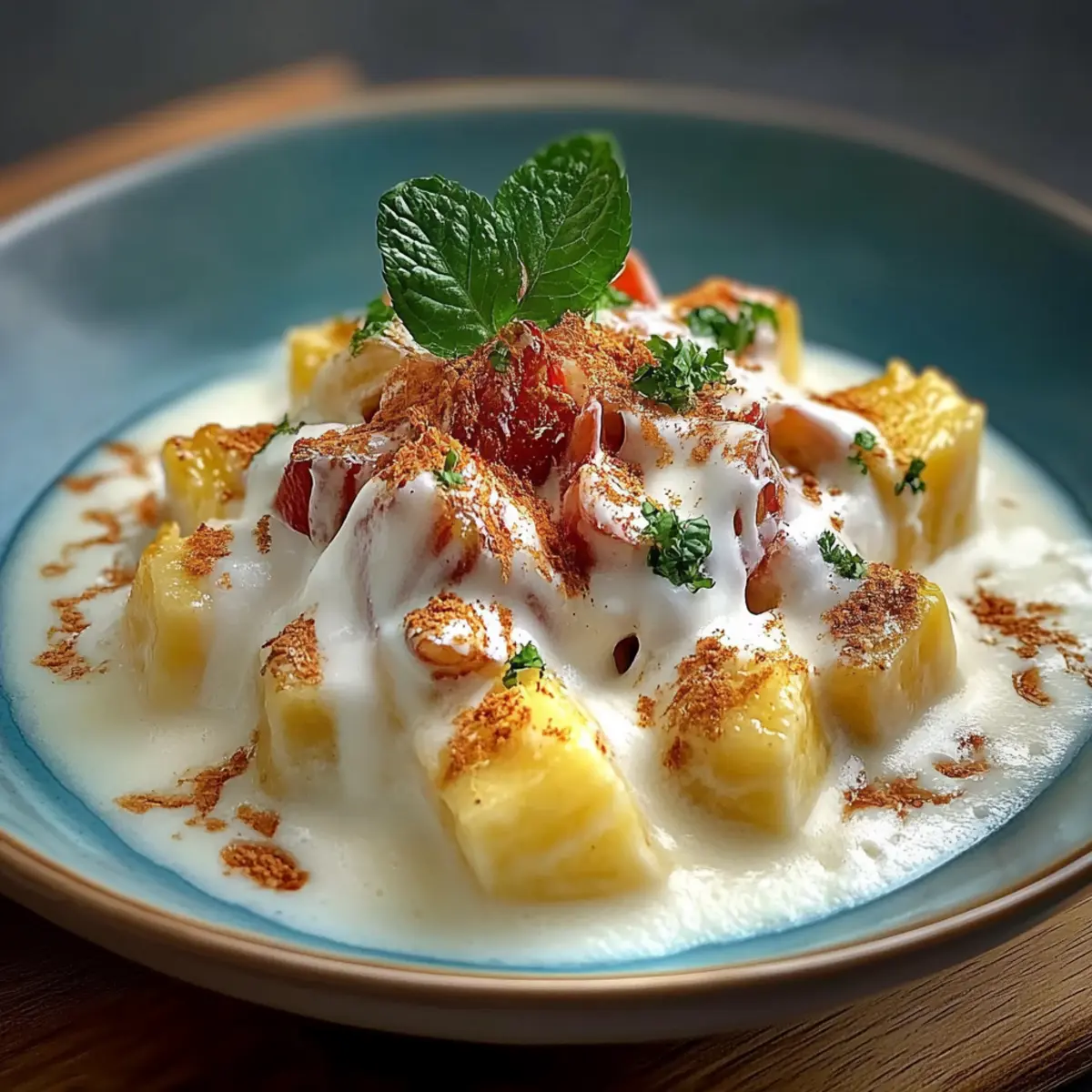 Creamy Frozen Tropical Pins Colada