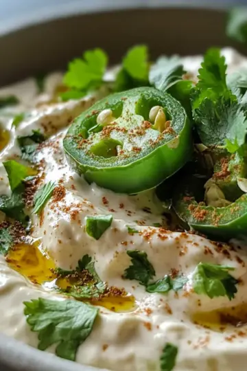 Creamy Jalapeno Sauce