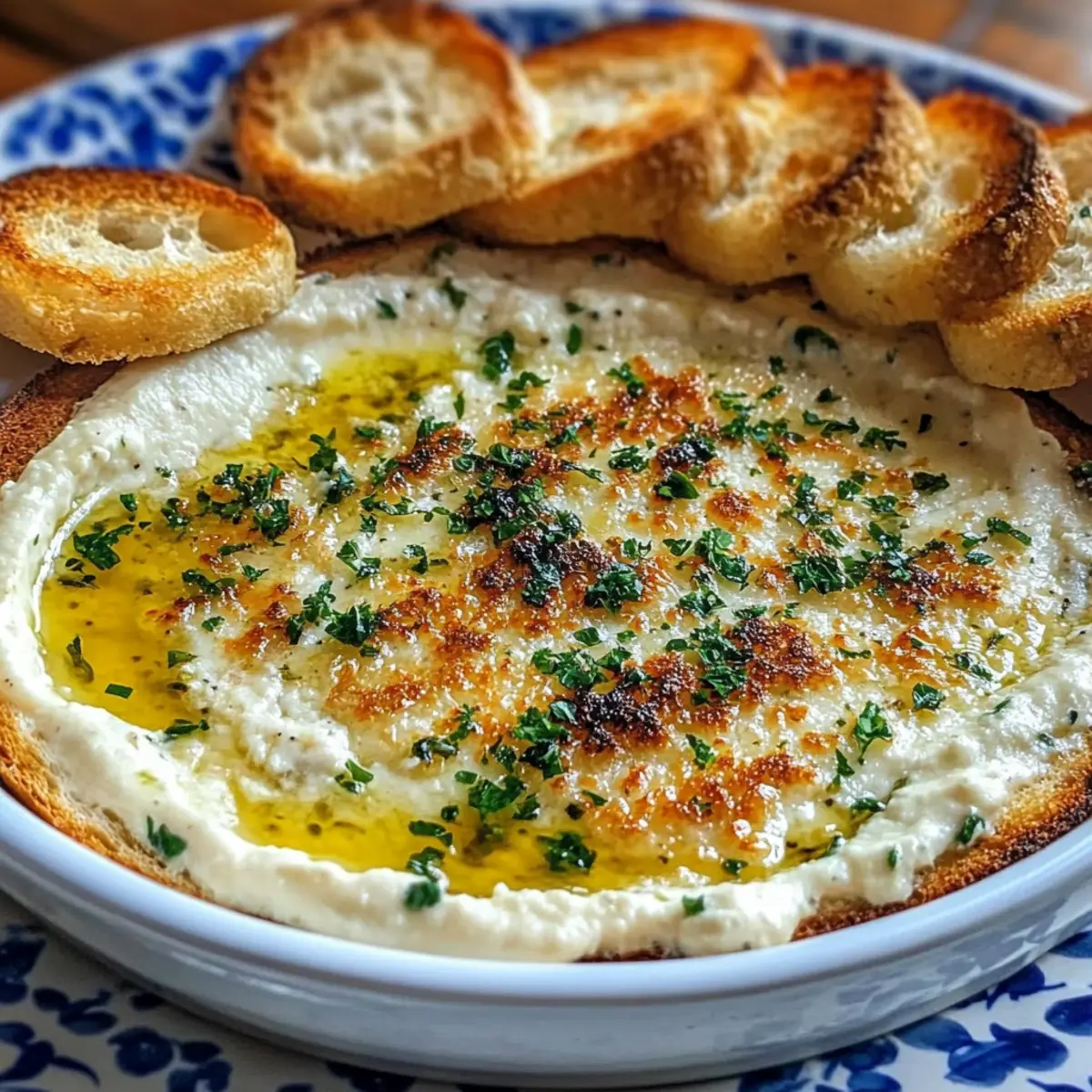 Creamy Roasted Garlic Bread Dip