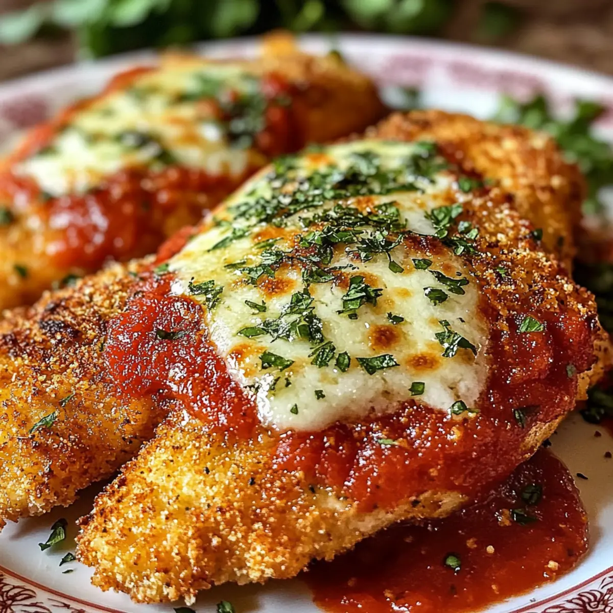 Crispy Baked Italian Chicken Parmesan