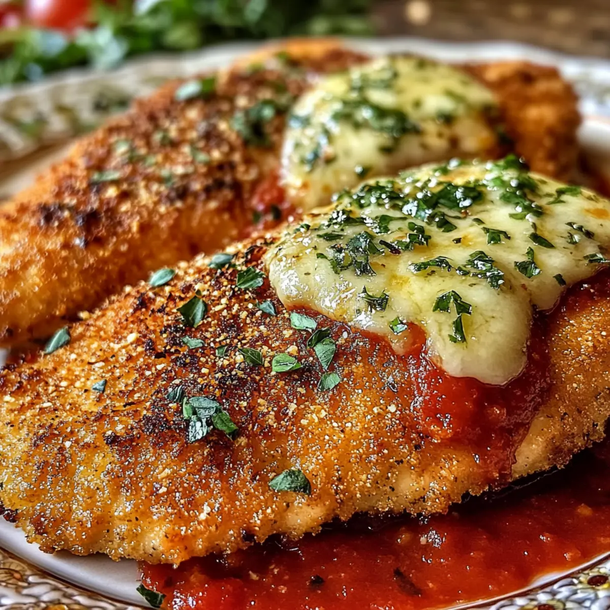 Crispy Baked Italian Chicken Parmesan