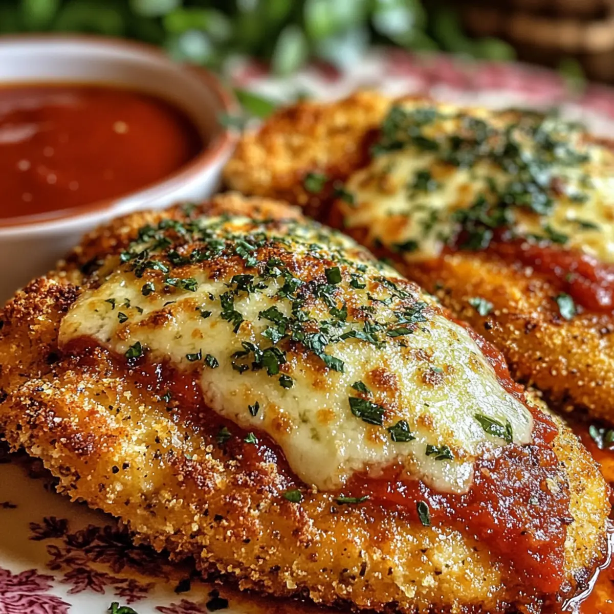 Crispy Baked Italian Chicken Parmesan